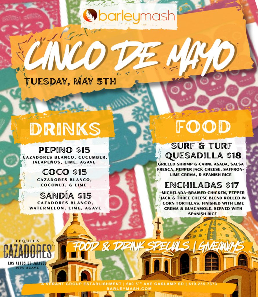 barleymash Cinco de mayo Specials