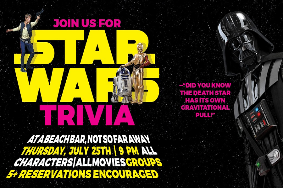Come To Duck Dive And Join A Star Wars Trivia In A Galaxy Far Far Away