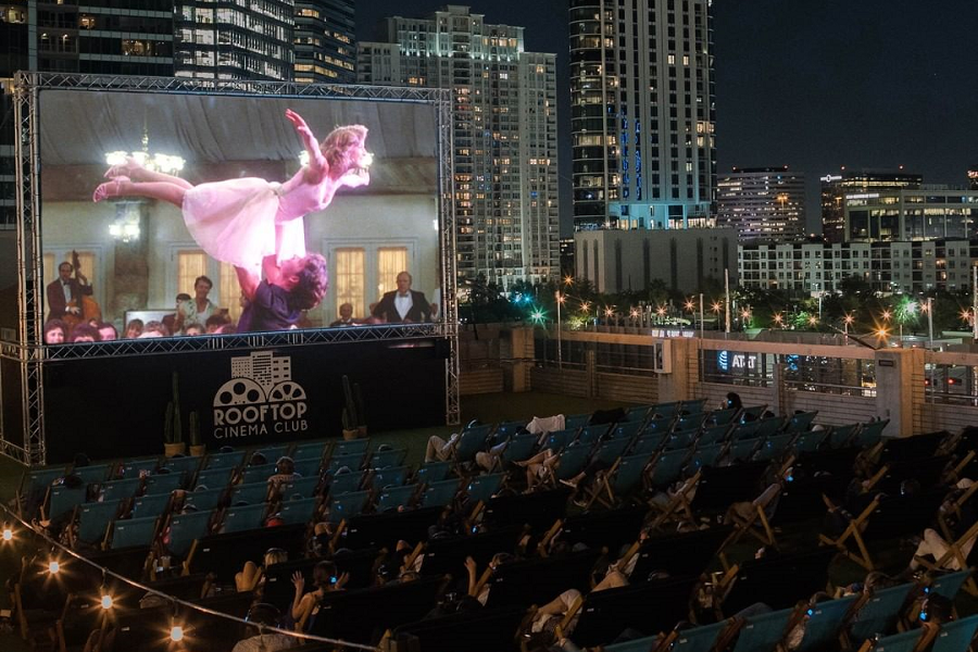 Showing Dirty Dancing at the Rooftop Cinema Club