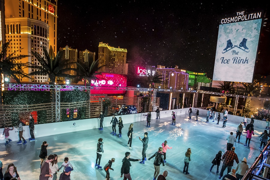 The Ice Rink At The Cosmopolitan Of Las Vegas Returns For Its 8th Holiday Season