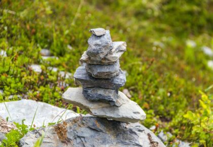 Stacked Stone Zen Garden