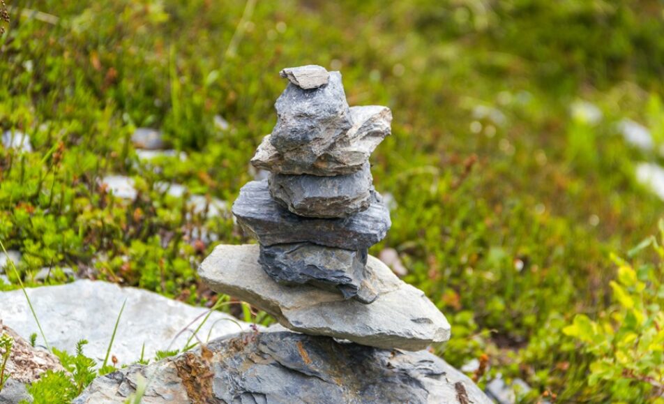 Stacked Stone Zen Garden