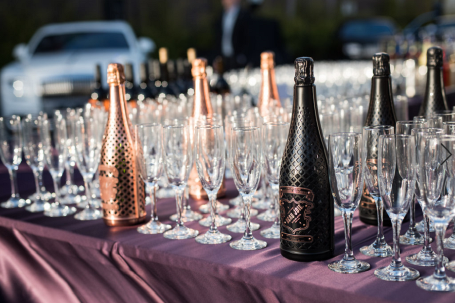 champagne at La Jolla Concours d'Elegance