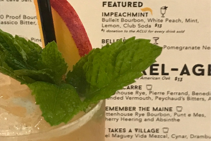 "Impeachmint" Cocktail Concocted By Madison Park Complements Political Climate