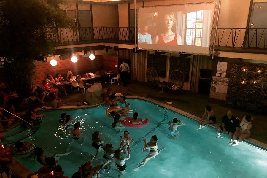 Poolside Movies at The Pearl