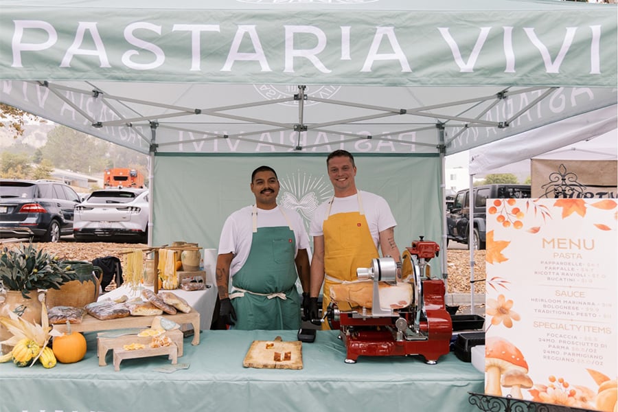 Pastaria Vivi Co-founders Brandon Jennings and William Treff