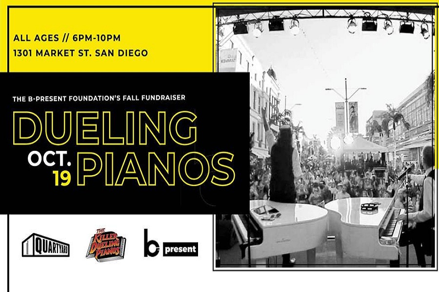 Dueling Pianos At Dusk With B-Present