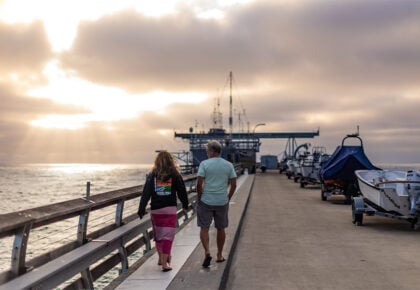 Sunset Scripps Pier Walk