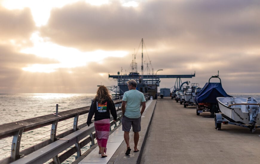 Sunset Scripps Pier Walk
