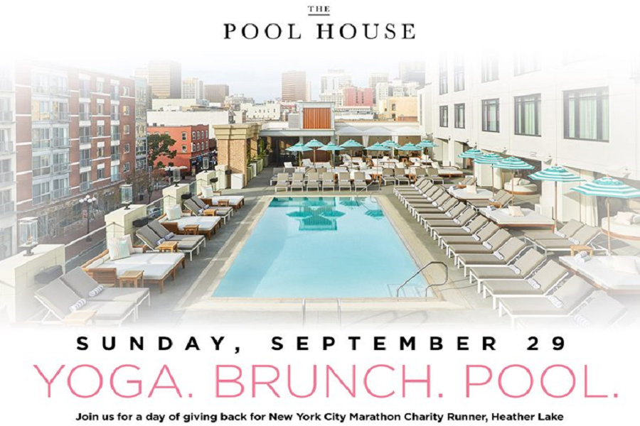 Yoga And Mimosas For Charity At The Poolhouse