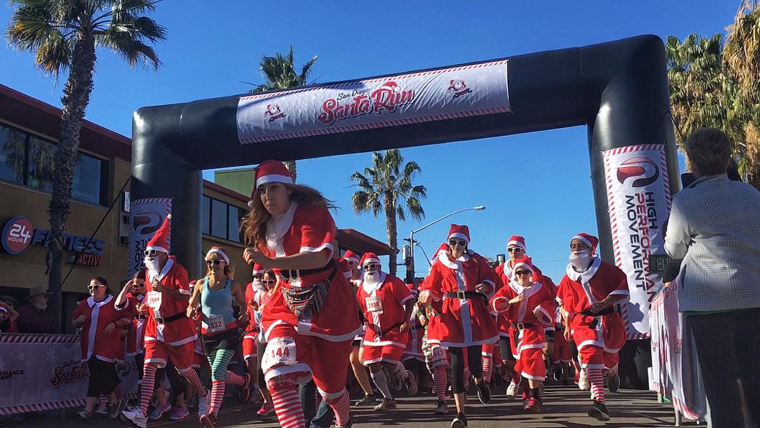 San Diego Santa Run There San Diego