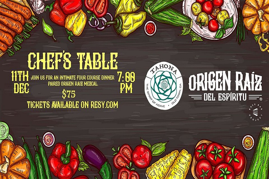Tahona Presents Chef’s Table Dinner With Origen Raiz