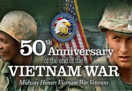 End Of The Vietnam War Commemoration Ceremony USS Midway