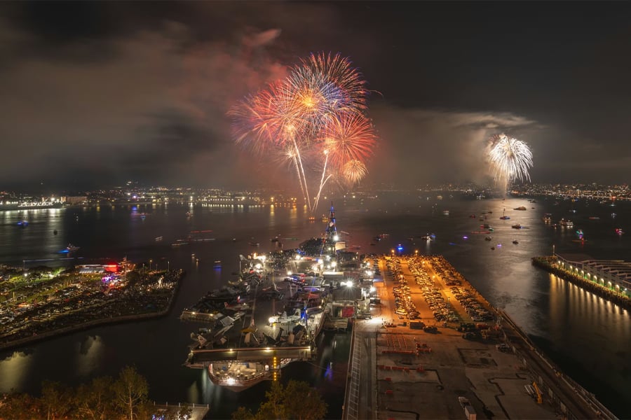 USS Midway Museum 4th of July Celebration