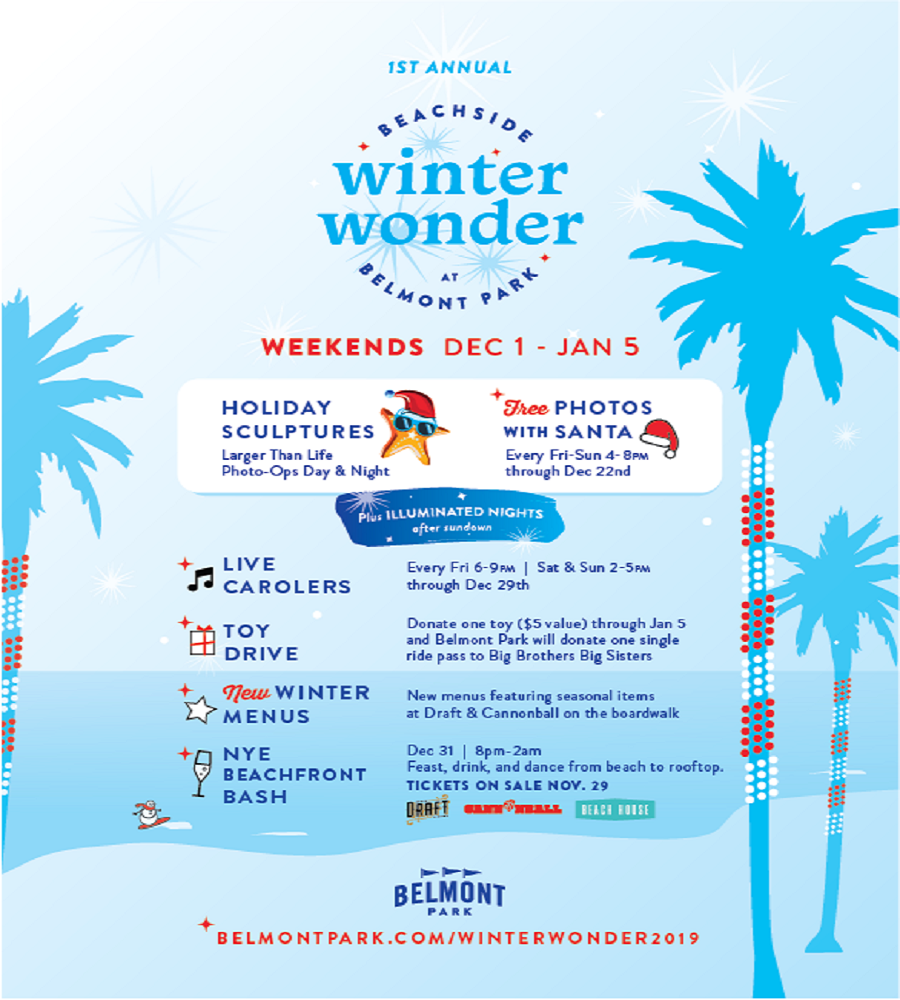 Belmont Park Launches First Annual Beachside Winter Wonder